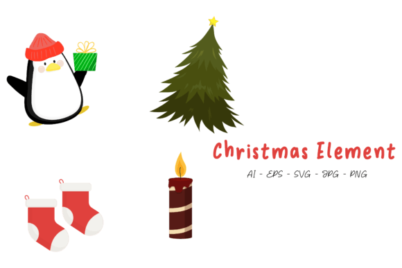 Christmas Element Freebies for Digital Product Creators