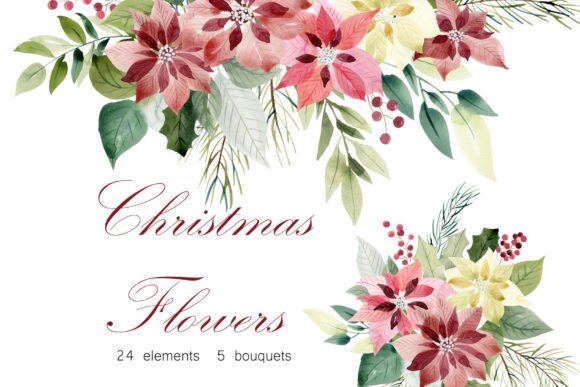Christmas Floral Clipart Review