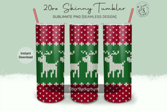 Christmas Knit 20oz Tumbler Sublimation for Crafts