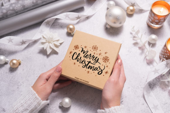 Christmas Mockup Xmas Present for Christmas Amp Designs