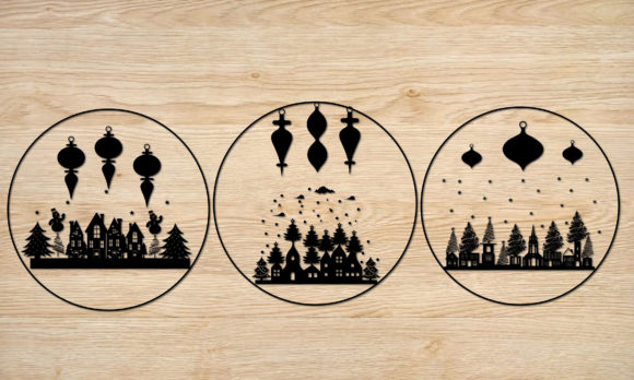 Christmas Scene Svg for Crafts and Digital Product Creators