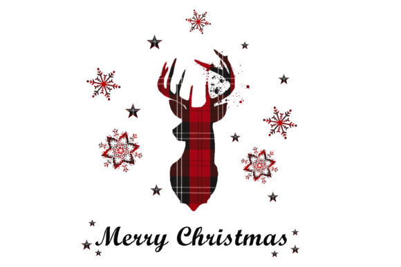 Christmas Sublimation Deer Clipart for Crafts