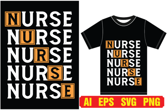 Nurse T-shirt Design Vector T-Shirt for T-Shirt Designs