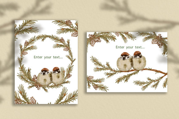 Watercolor 2 Cute Christmas Cards Embroidery Review